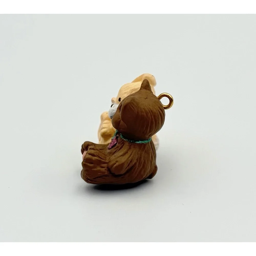 Hallmark Keepsake Ornament Friends Need Hugs Bear Bunny Miniature 1994 Vintage